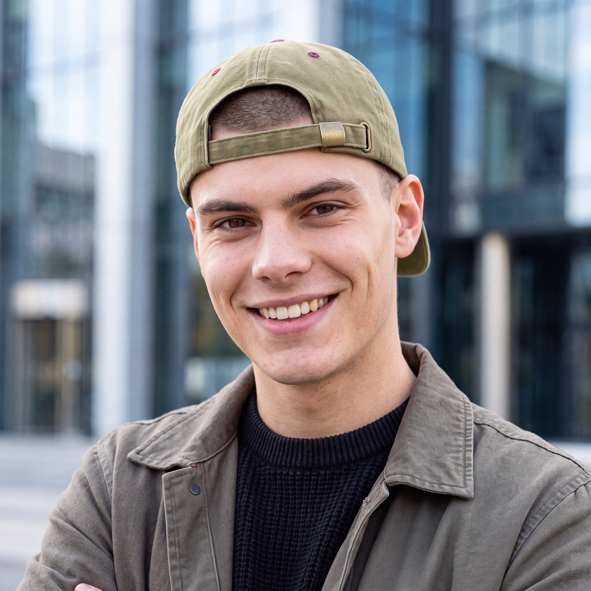 Signature Heart Dad Hat – Khaki & Vintage Berry - LIVE A LOT®