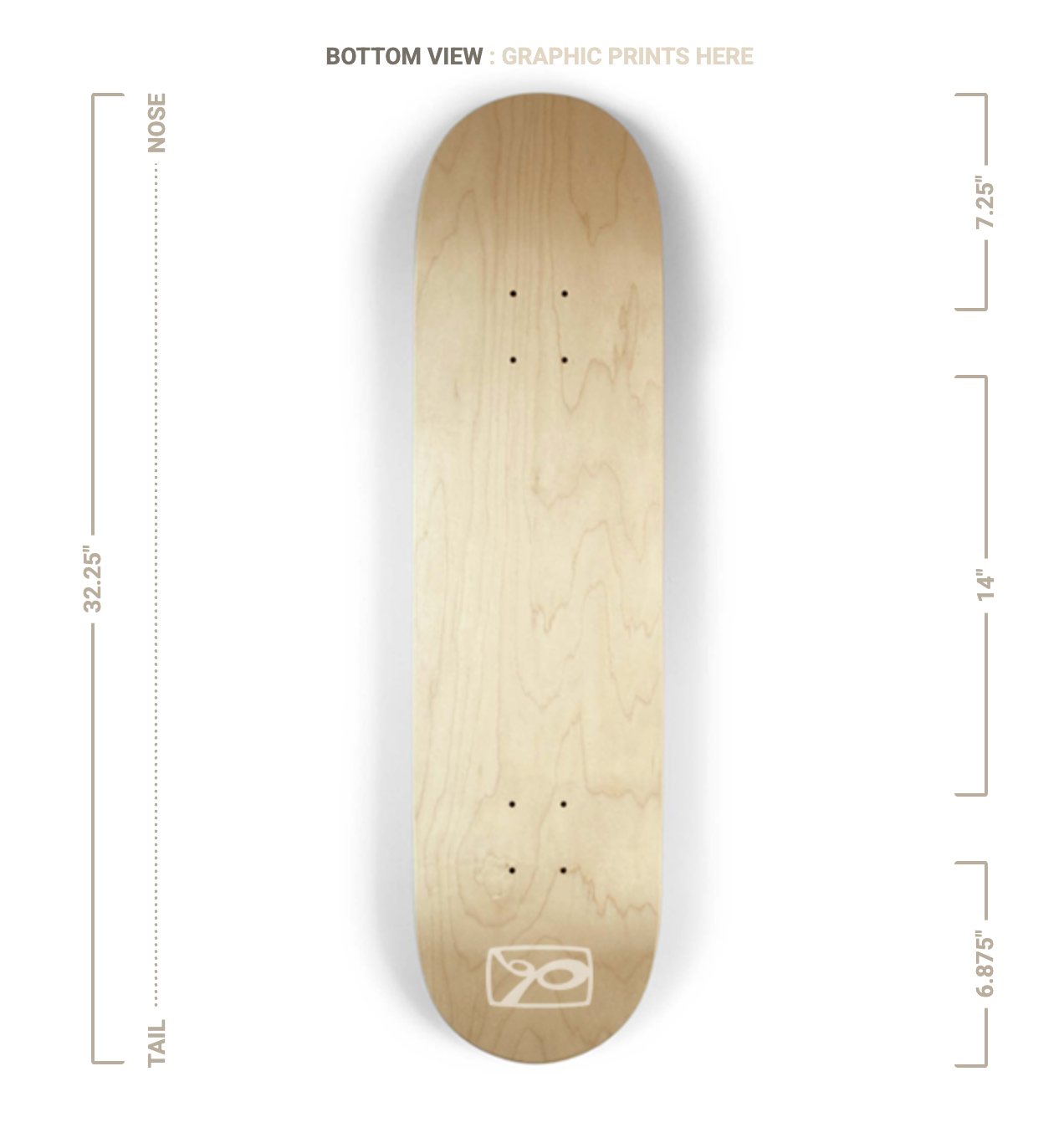Live A Lot – Fantasy Film Noir Scene – Skateboard Deck with Matching Griptape (Sizes Available 7 1/4" - 9")