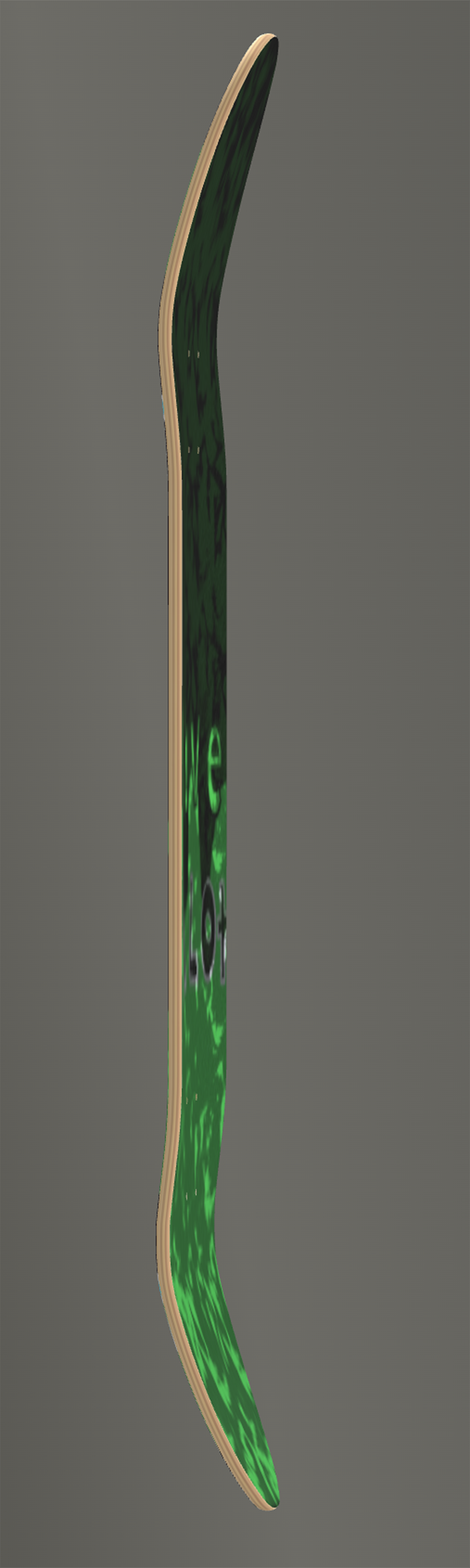 Live A Lot - Green Blob - Skateboard Deck with Custom Griptape! (Sizes available: 7 1/4" - 9")...