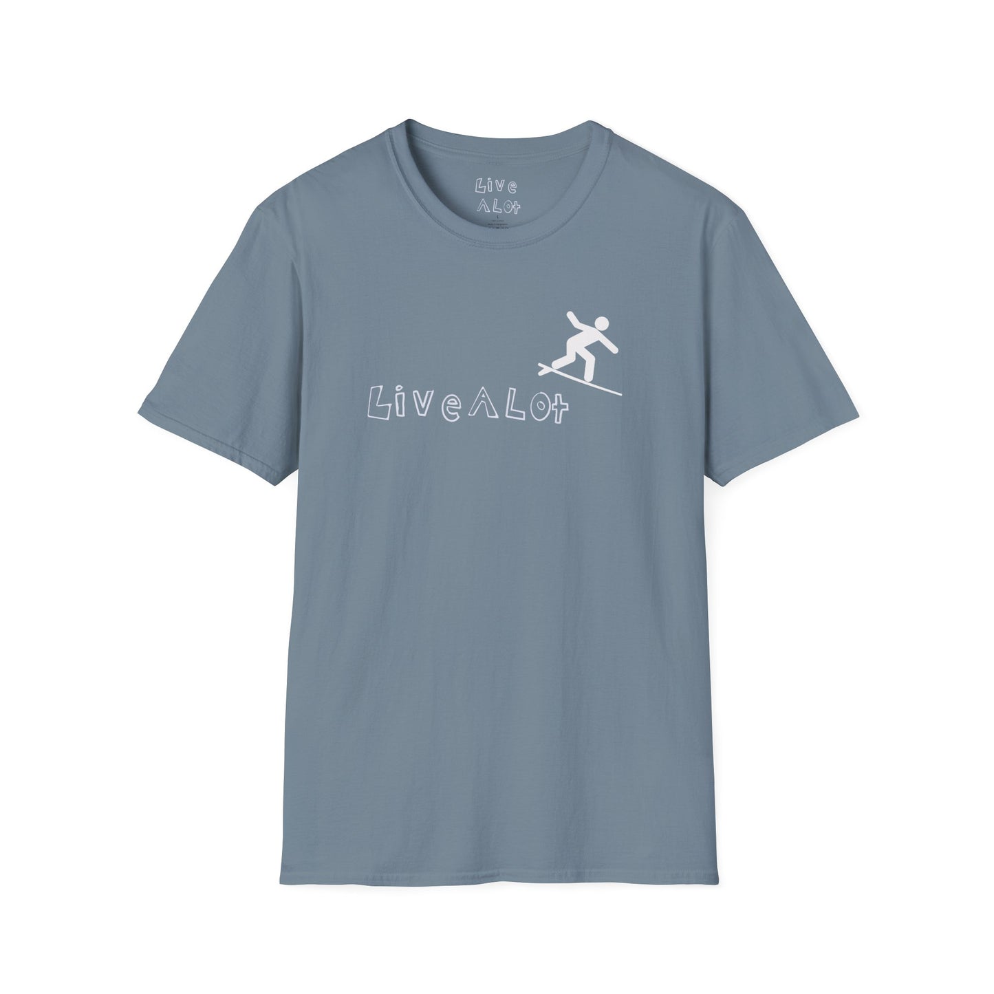 Live A Lot - Surfer Tee — Front & Back Print (Multiple Color Options)