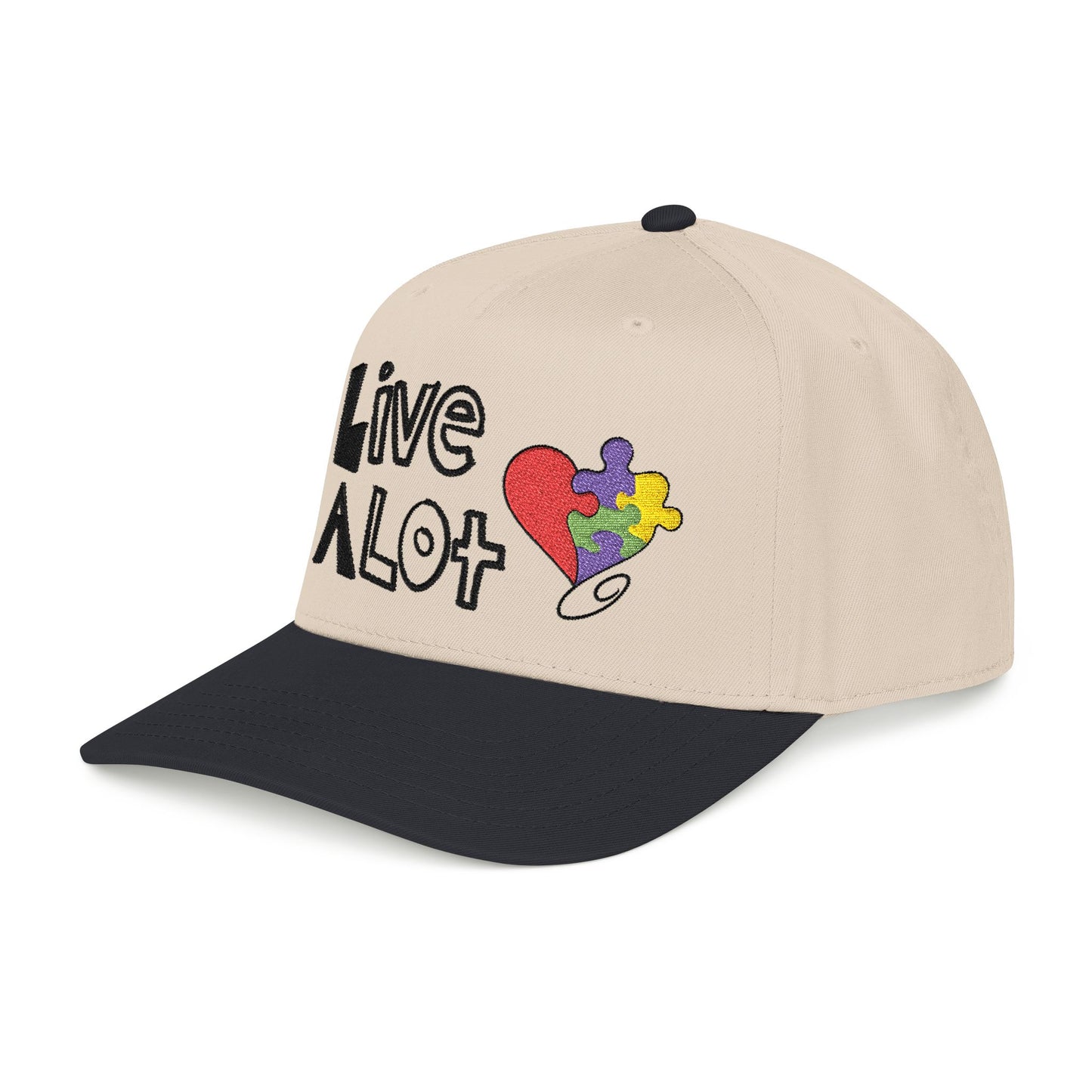 Live A Lot - Autism Awareness Snapback Hat