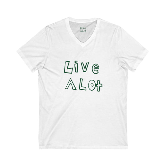 Live A Lot - V-Neck Tee (Multiple Color Options)