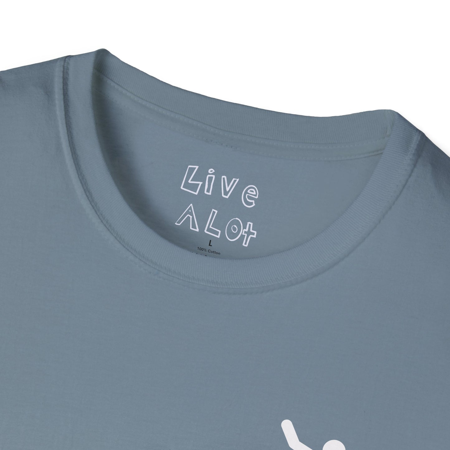 Live A Lot - Surfer Tee — Front & Back Print (Multiple Color Options)