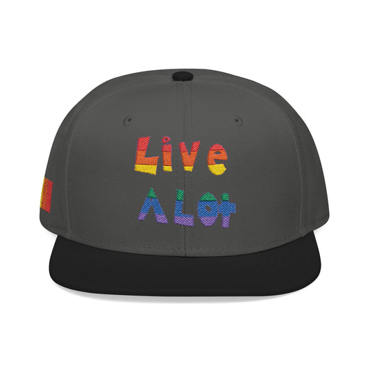 LIVE A LOT – Rainbow / Pride Edition Snapback (multiple color options)
