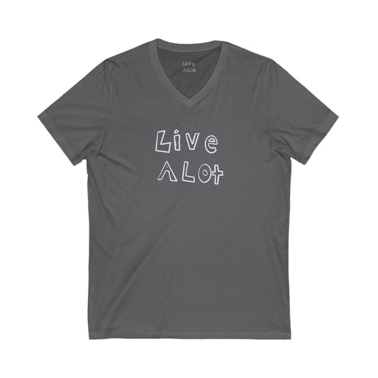 Live A Lot - V-Neck Tee (Multiple Color Options)