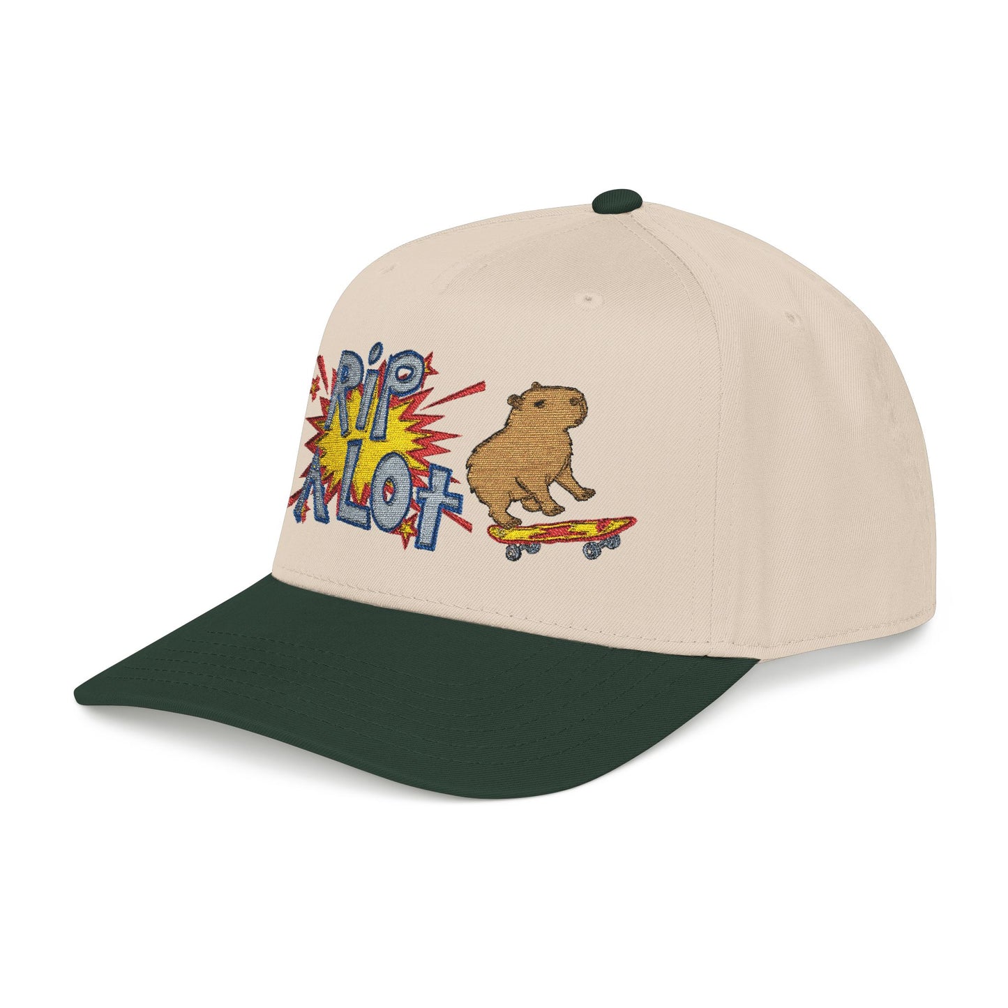 Rip A Lot™ Comic Skateboarding Capybara Hat