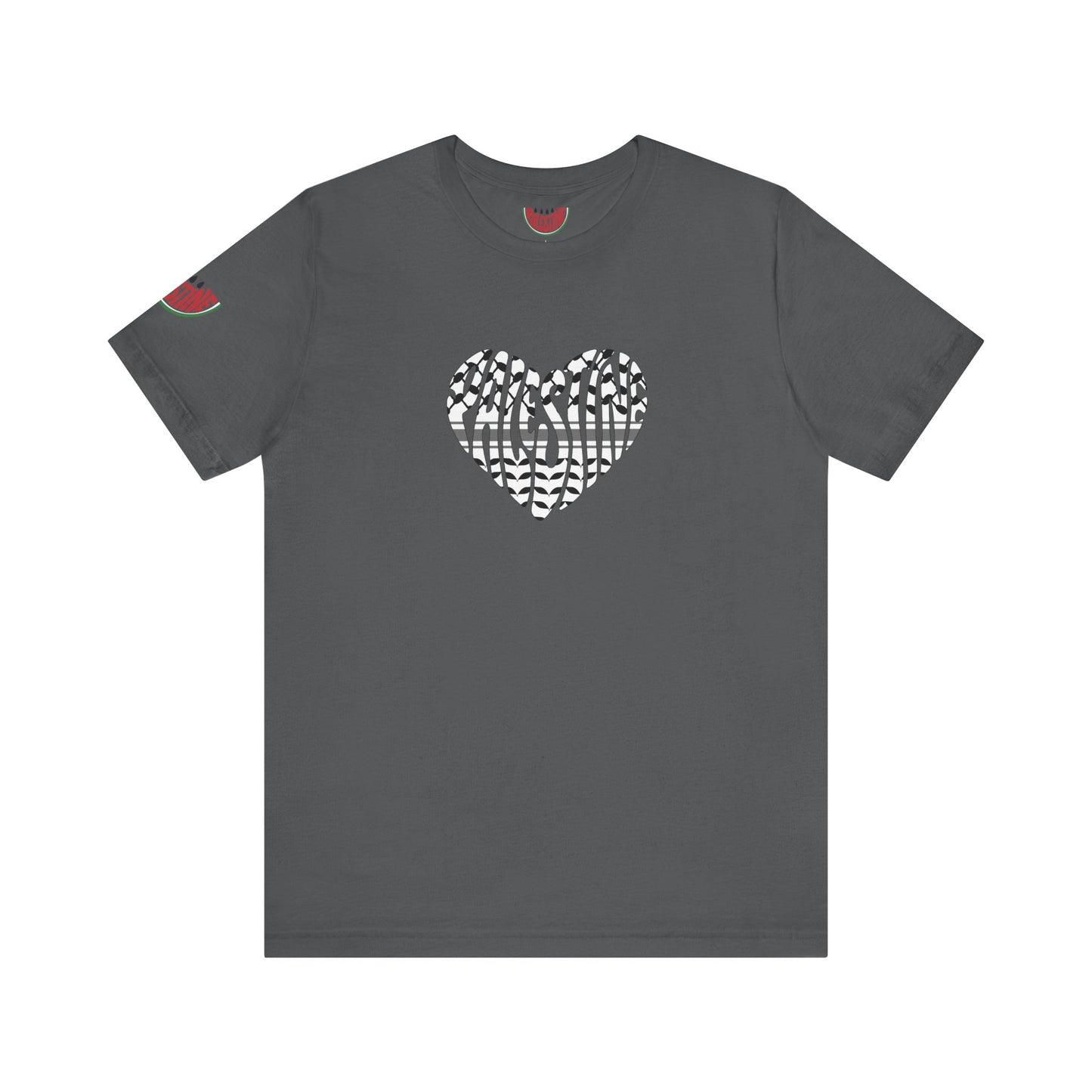 Copy of Palestinian Heart – Keffiyah & Watermelon Edition Tee (multiple color options)