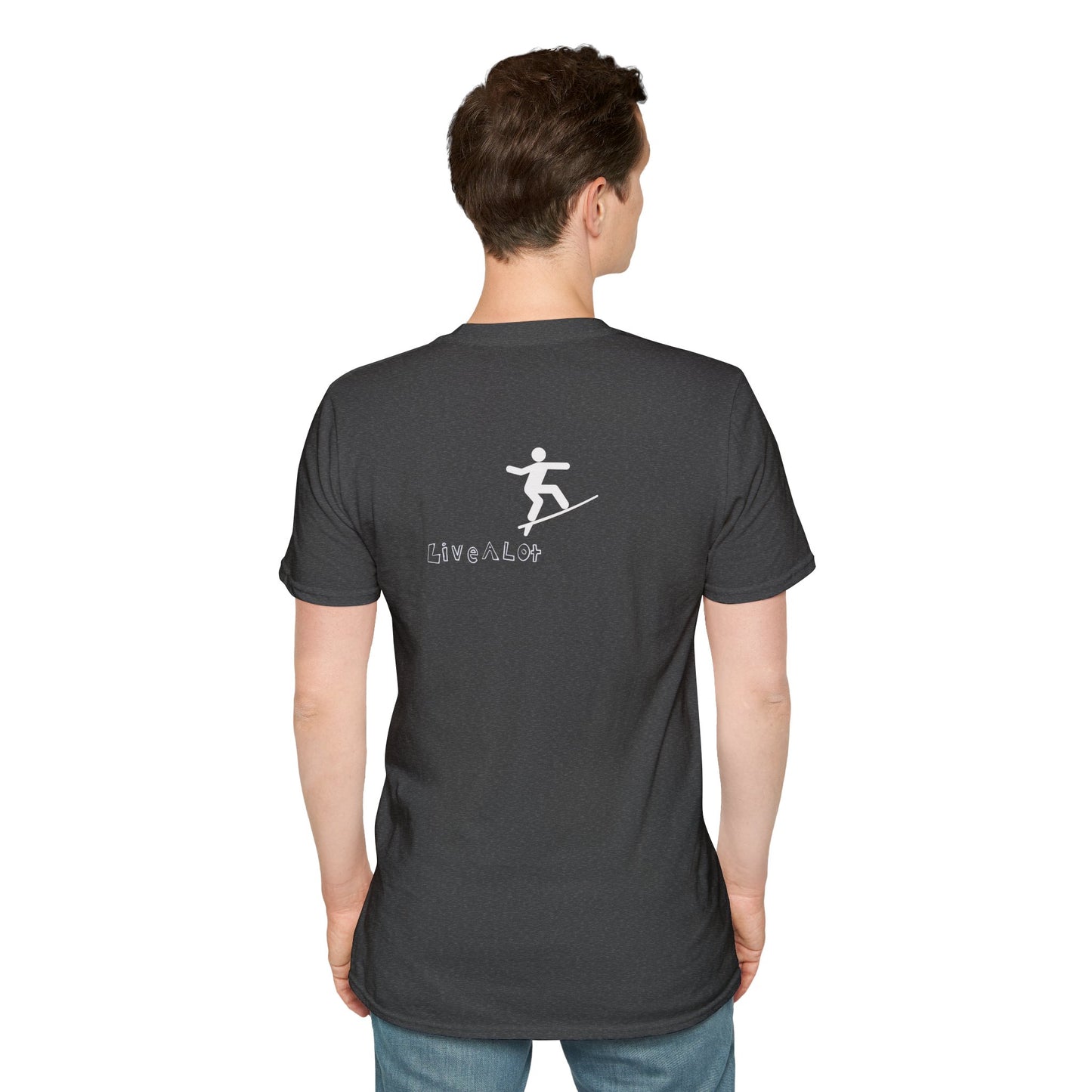 Live A Lot - Surfer Tee — Front & Back Print (Multiple Color Options)