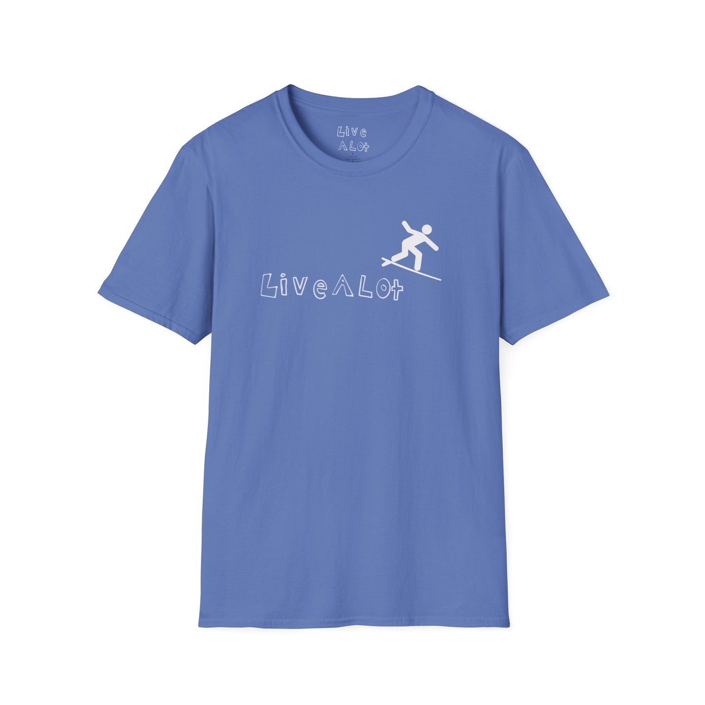 Live A Lot - Surfer Tee — Front & Back Print (Multiple Color Options)