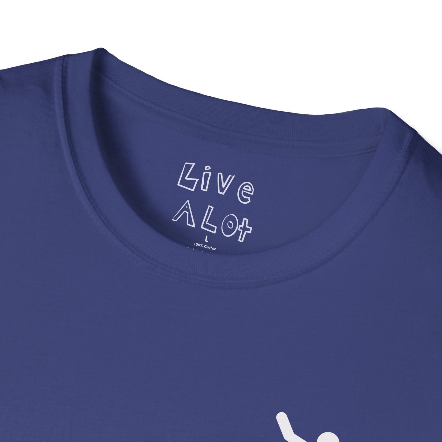 Live A Lot - Surfer Tee — Front & Back Print (Multiple Color Options)