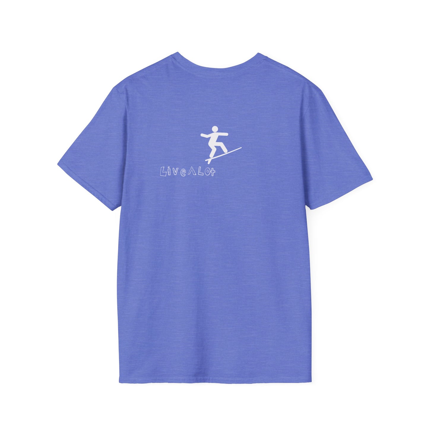 Live A Lot - Surfer Tee — Front & Back Print (Multiple Color Options)