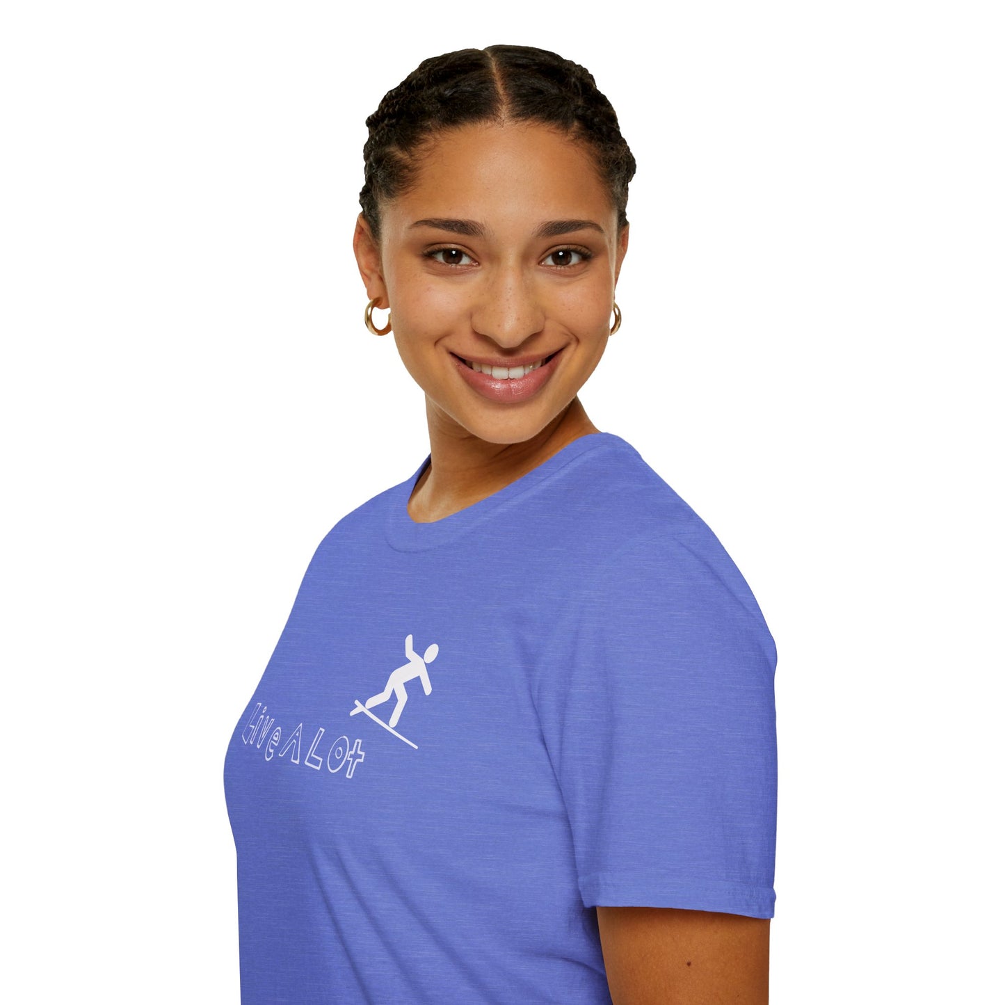 Live A Lot - Surfer Tee — Front & Back Print (Multiple Color Options)
