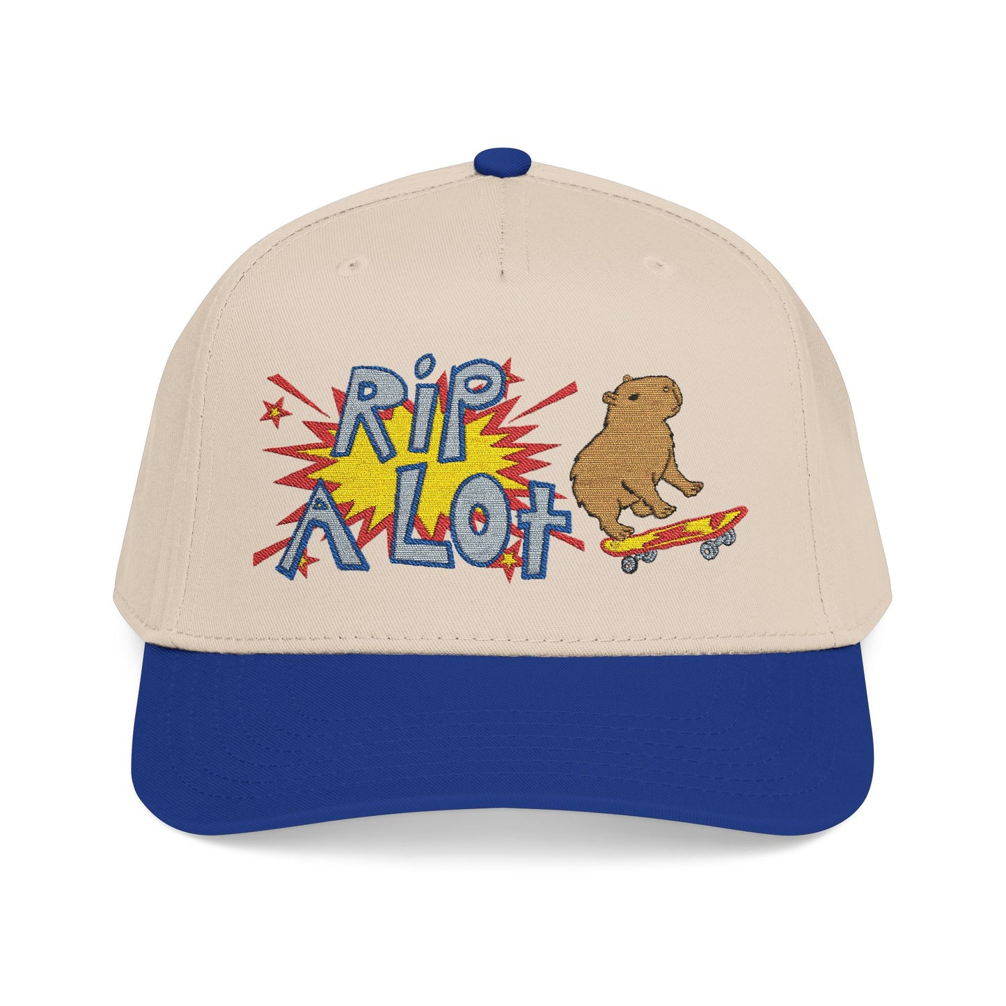 Rip A Lot™ Comic Skateboarding Capybara Hat
