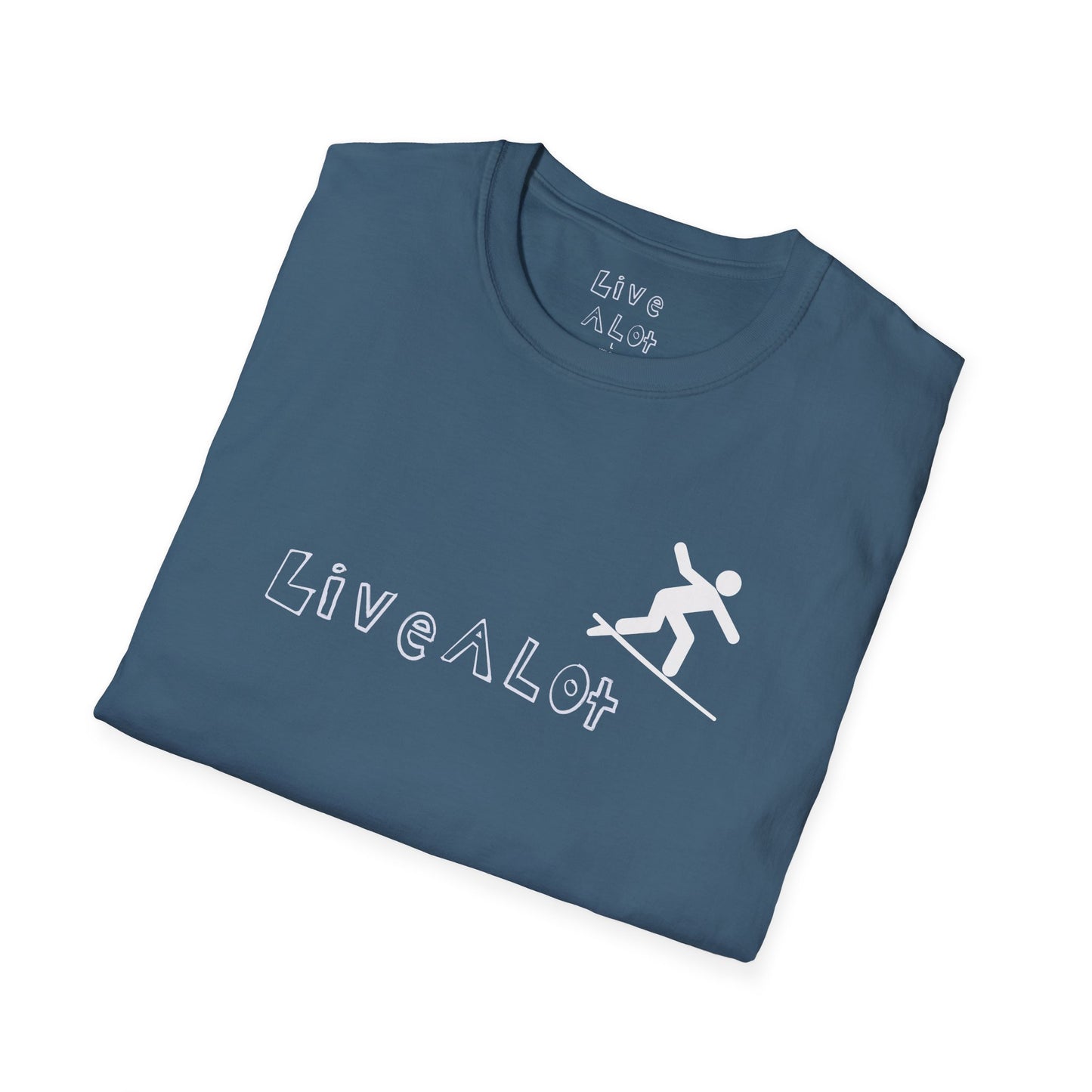 Live A Lot - Surfer Tee — Front & Back Print (Multiple Color Options)
