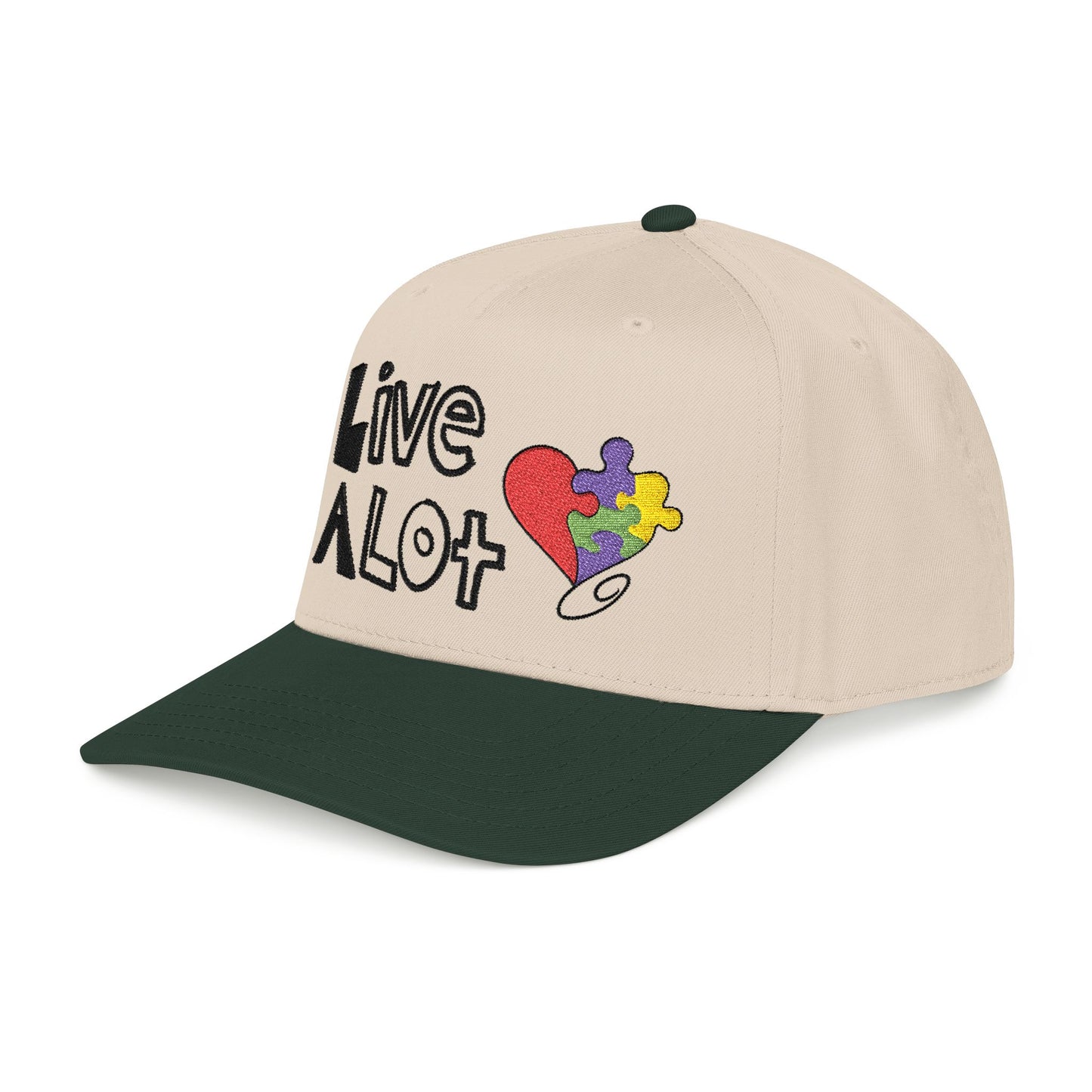 Live A Lot - Autism Awareness Snapback Hat