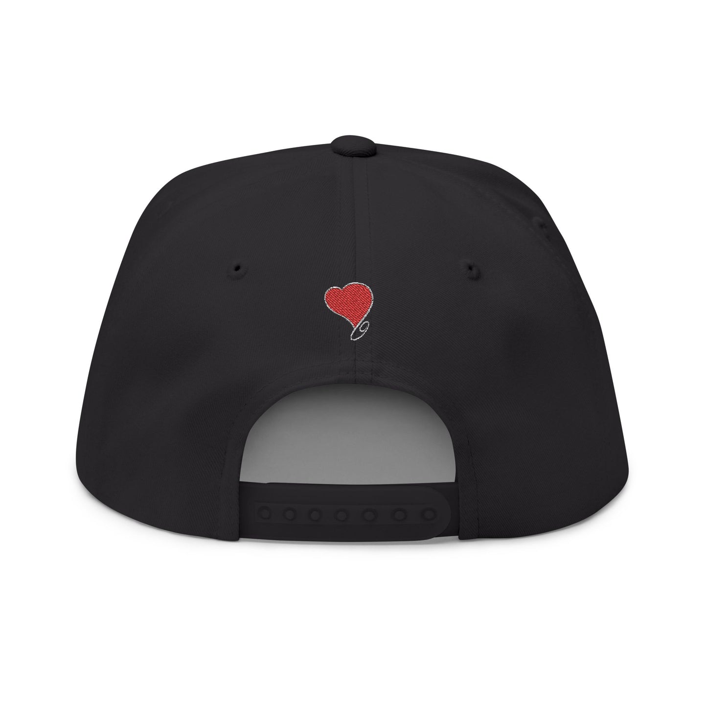 LIVE A LOT Heart Flat Bill Cap — City of Angels Edition