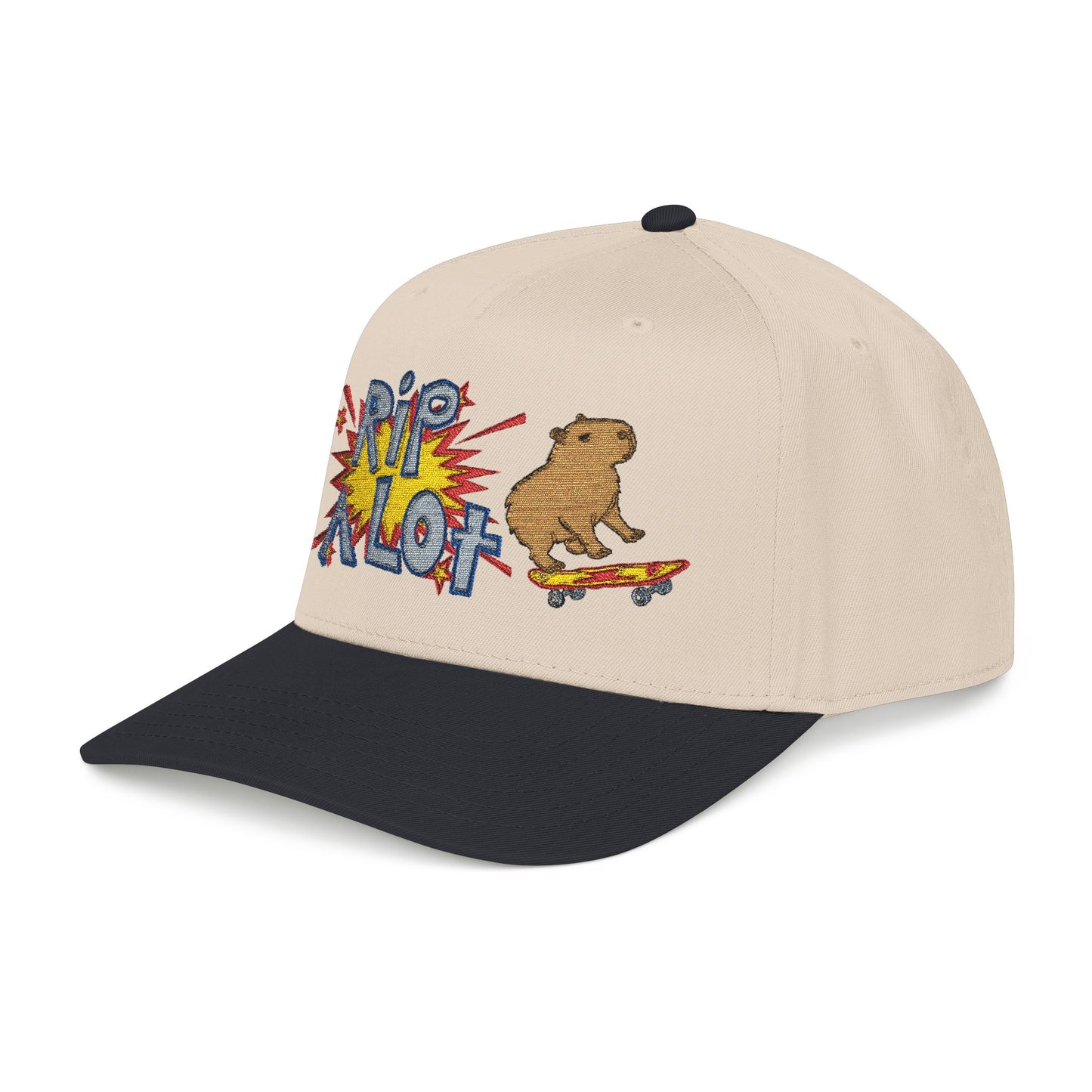 Rip A Lot™ Comic Skateboarding Capybara Hat