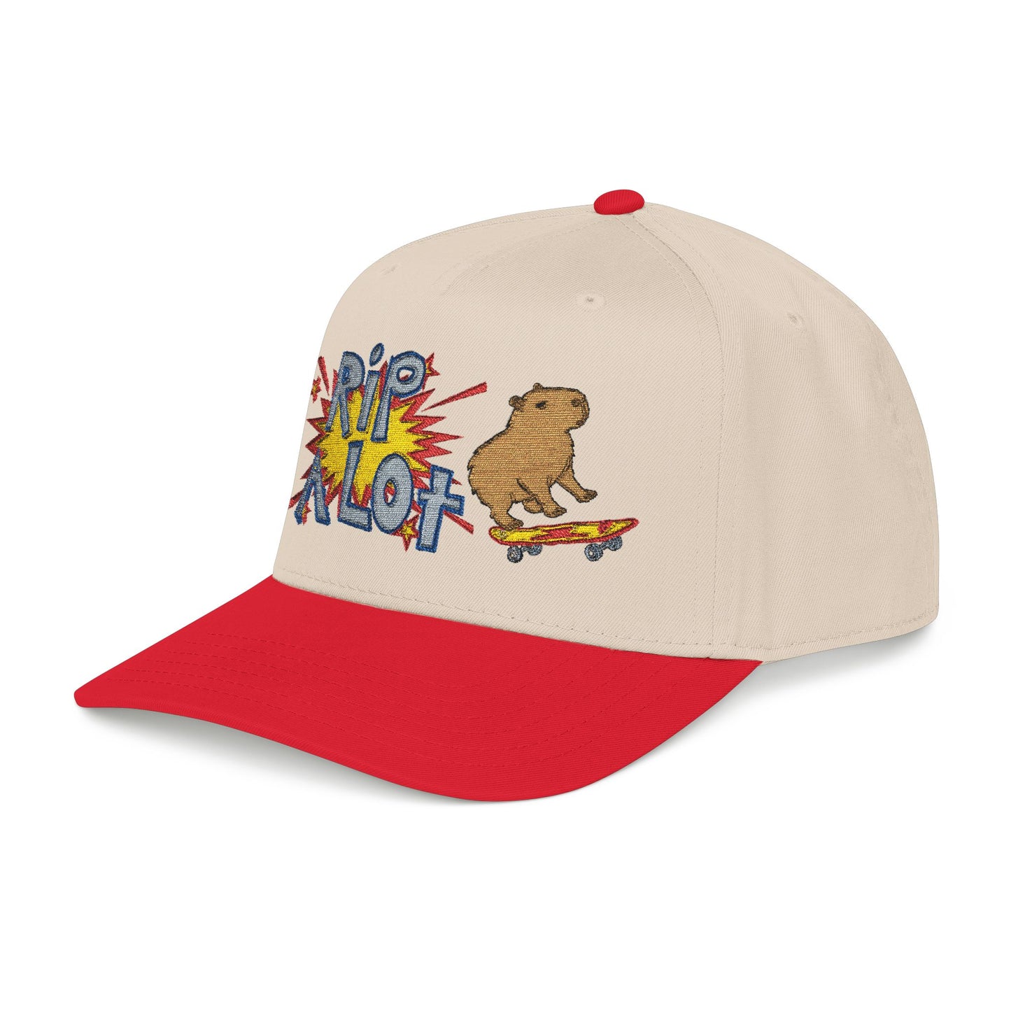 Rip A Lot™ Comic Skateboarding Capybara Hat