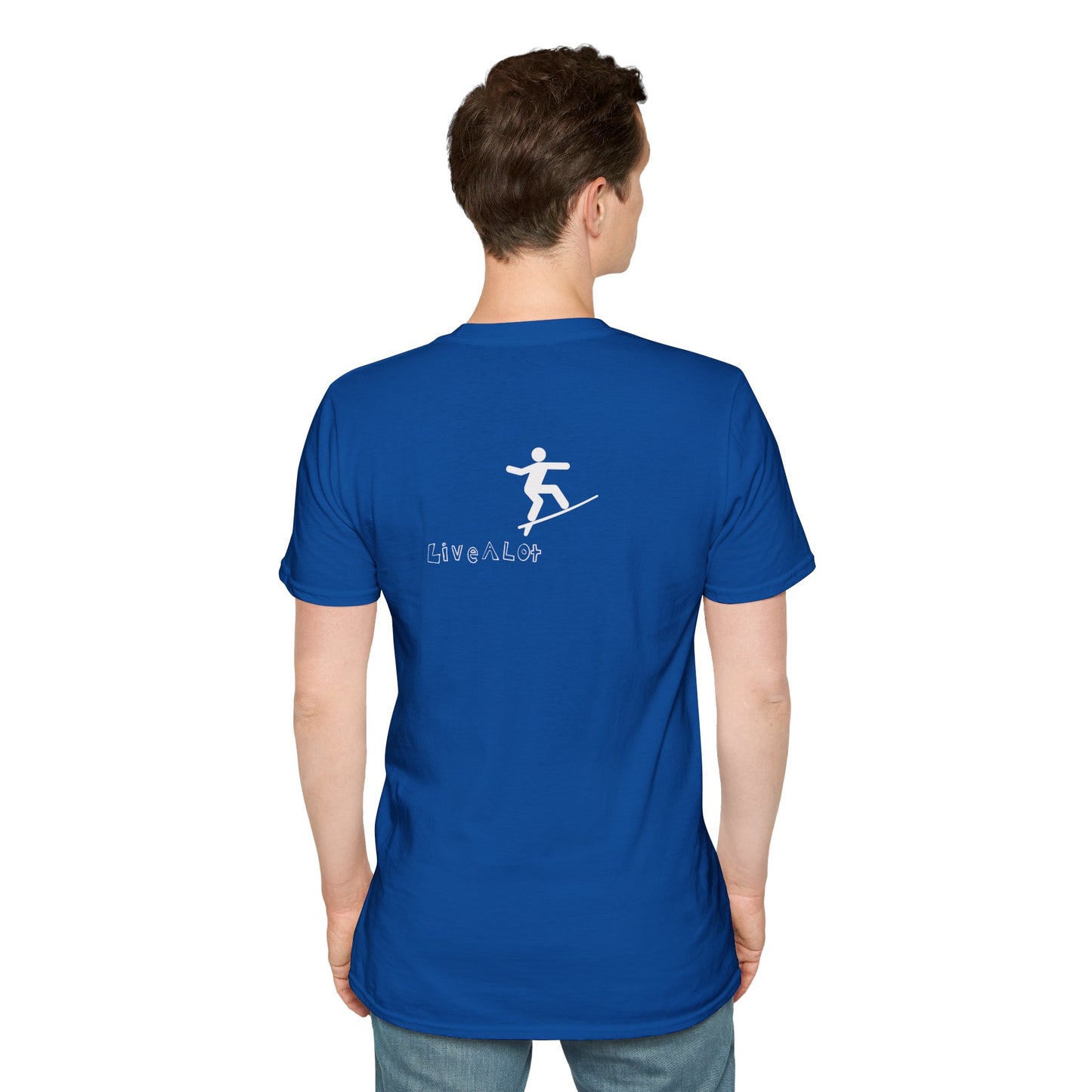 Live A Lot - Surfer Tee — Front & Back Print (Multiple Color Options)
