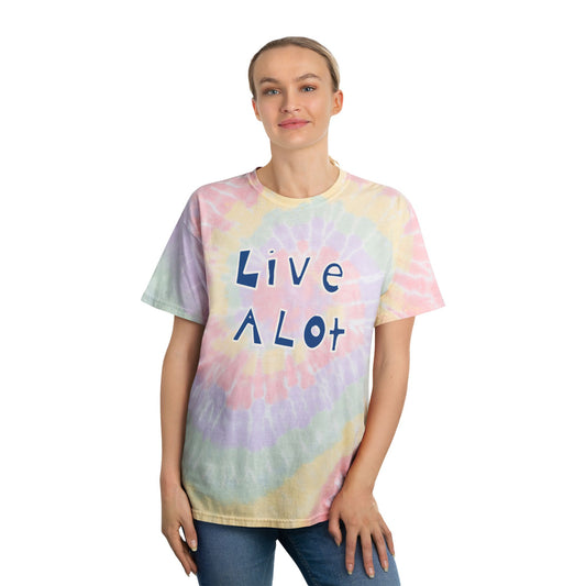 LIVE A LOT - Tie-Dye Tee – Embrace the Vibe