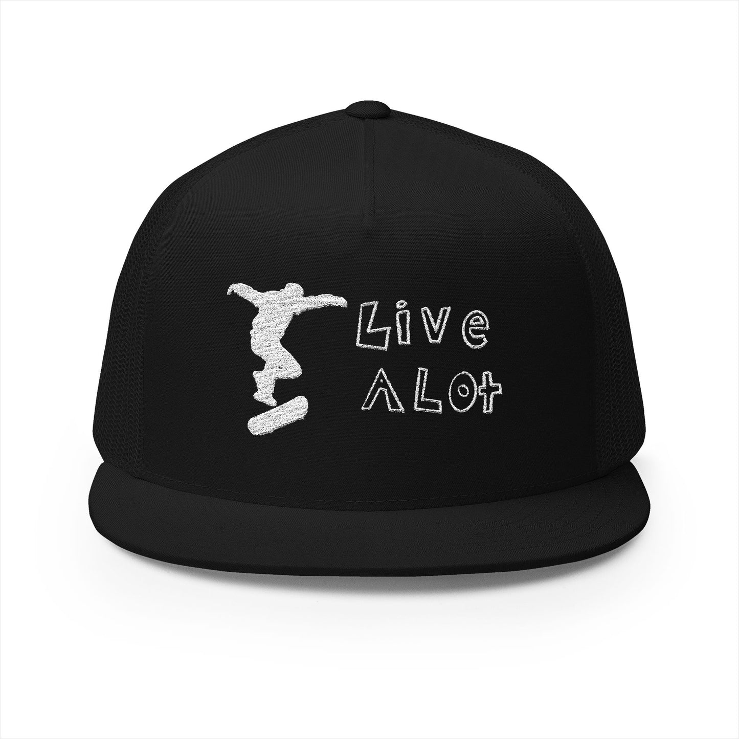 Live A Lot Panel Trucker Cap – Skateboarder Edition