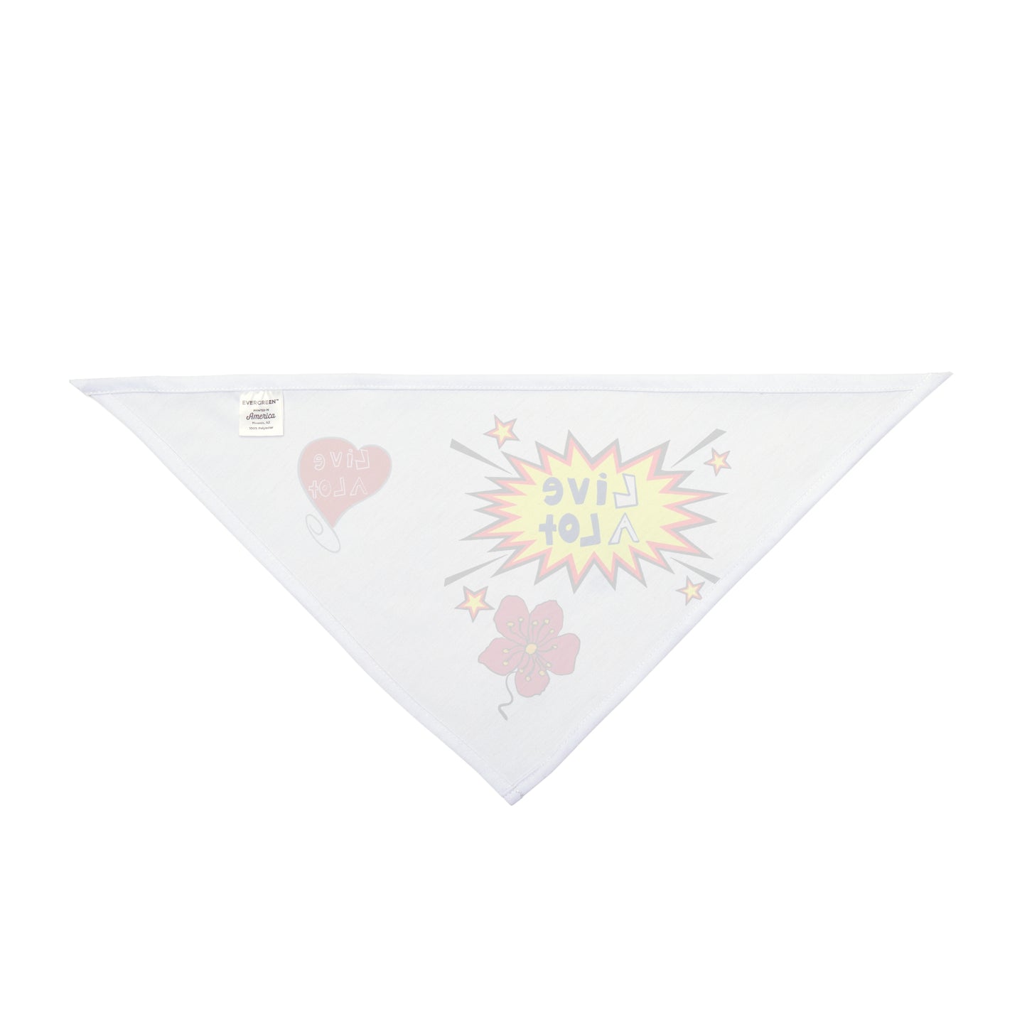 LIVE A LOT - Dog Bandana – A Little Accessory with Big Personality
