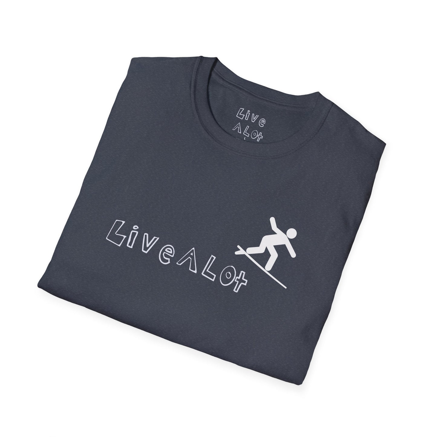 Live A Lot - Surfer Tee — Front & Back Print (Multiple Color Options)