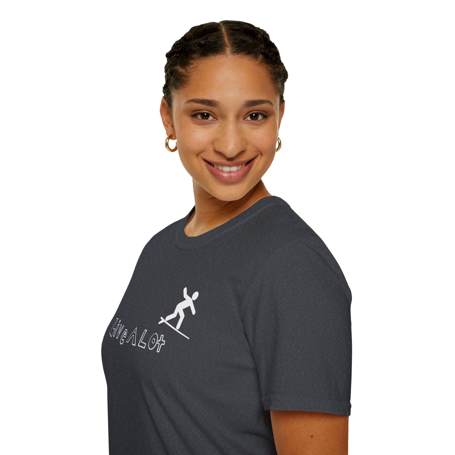 Live A Lot - Surfer Tee — Front & Back Print (Multiple Color Options)