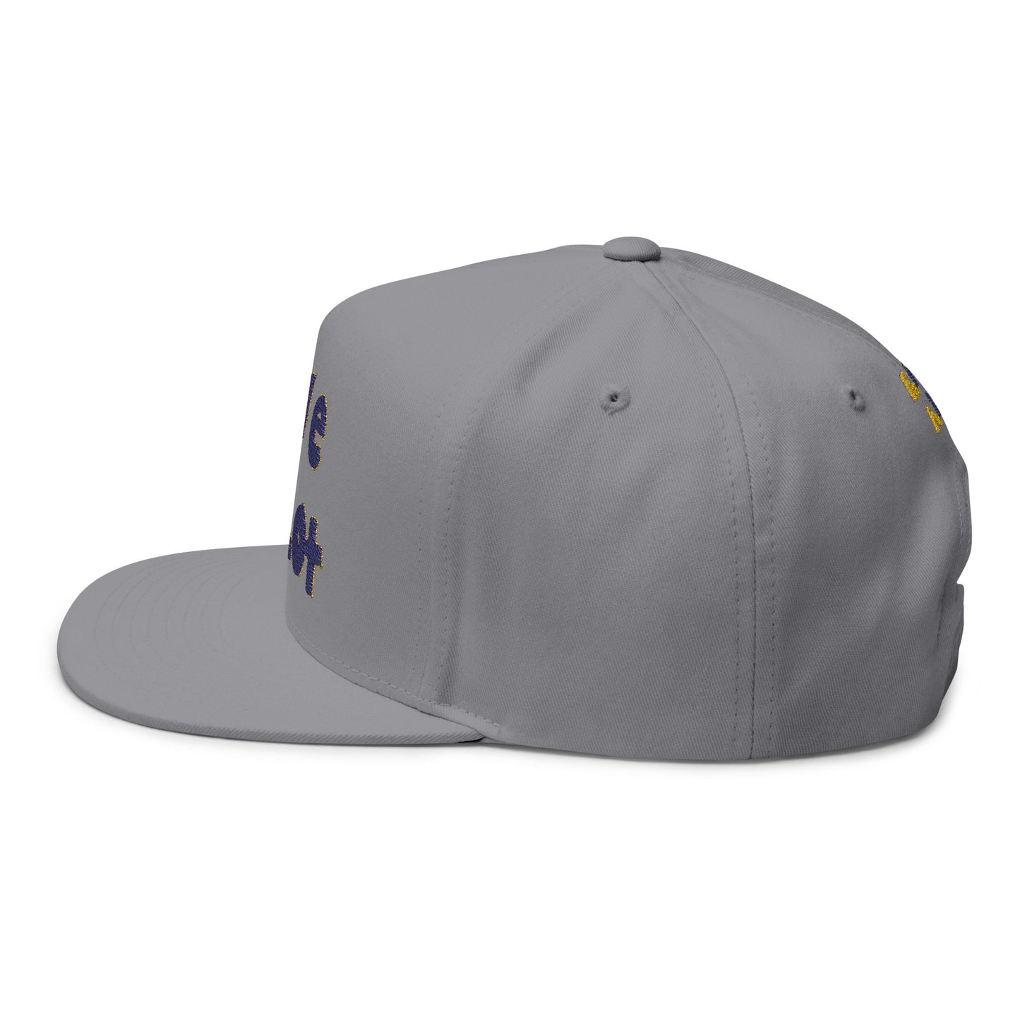 LIVE A LOT – LA – Flat Bill Cap (Purple & Gold)