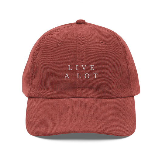 LIVE A LOT Corduroy Cap