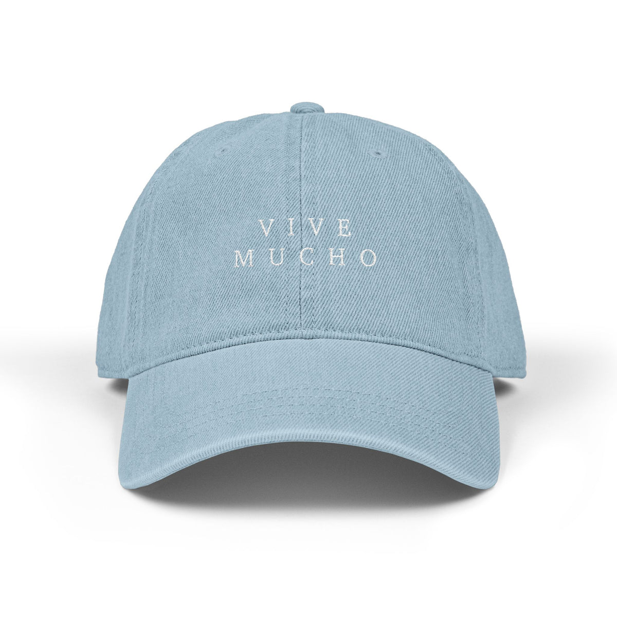 Denim Dad Hat - VIVE MUCHO™ (Live A Lot)