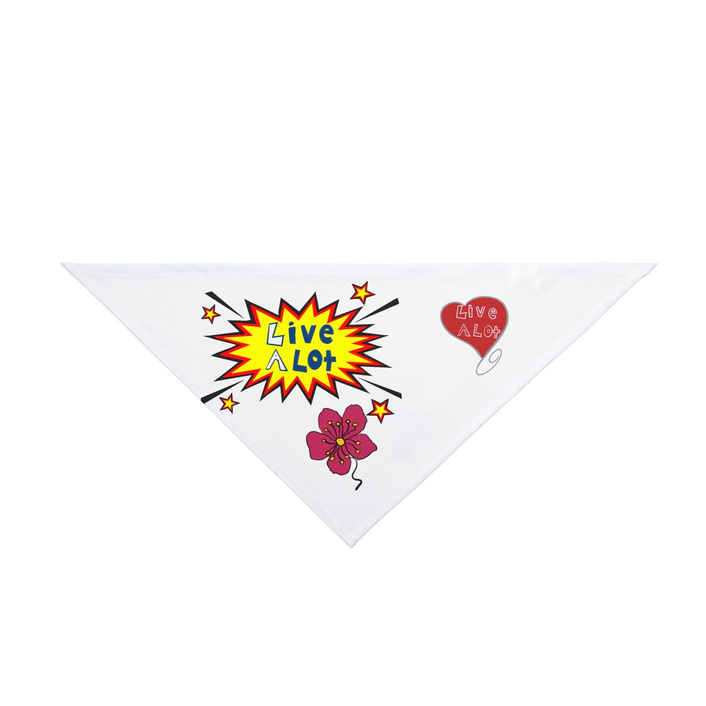 LIVE A LOT - Dog Bandana – A Little Accessory with Big Personality