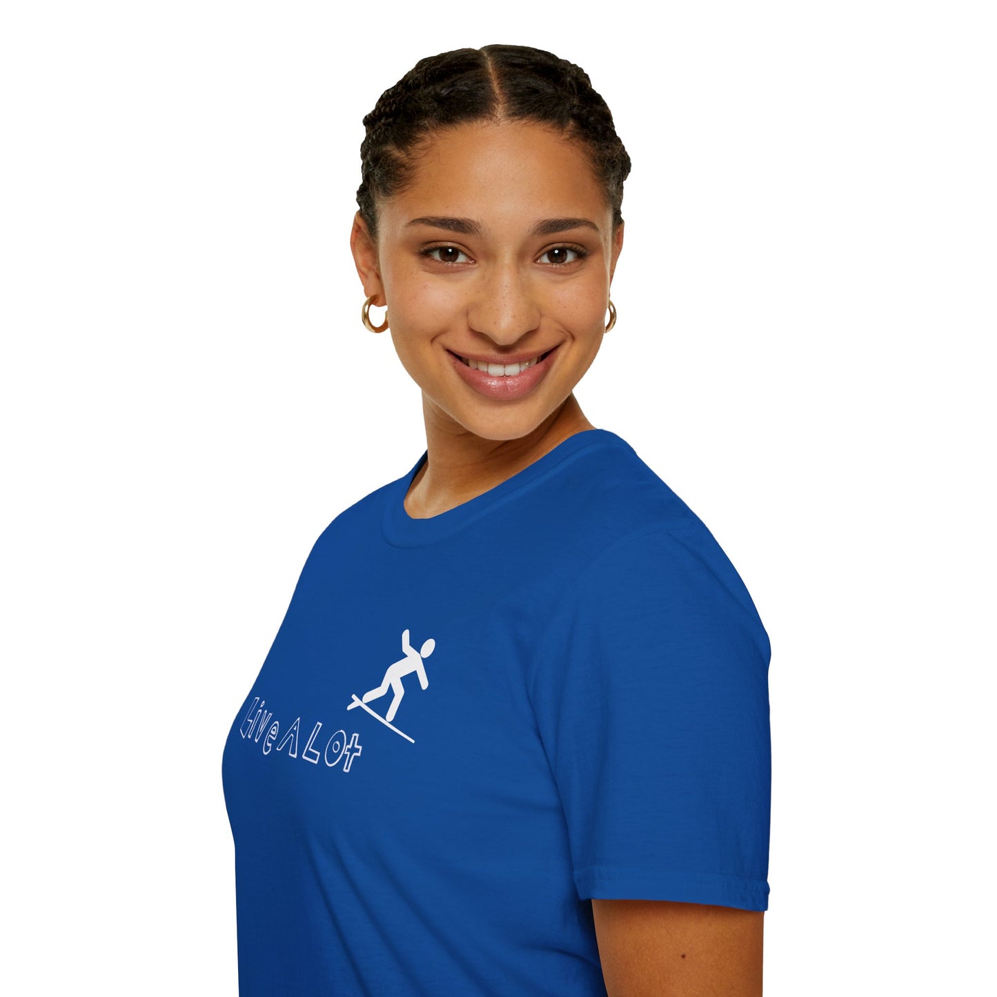 Live A Lot - Surfer Tee — Front & Back Print (Multiple Color Options)