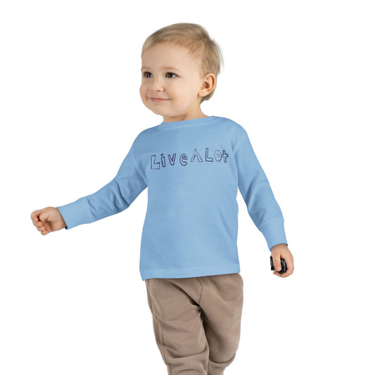 LIVE A LOT - Toddler Long Sleeve Tee – Big Comfort for Little Lives