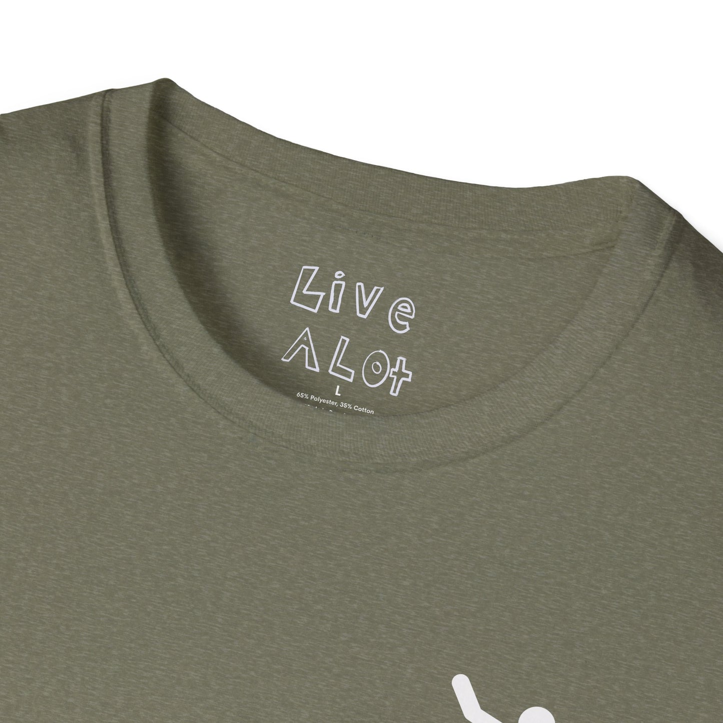 Live A Lot - Surfer Tee — Front & Back Print (Multiple Color Options)