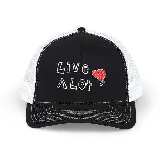 Live A Lot: Heart Trucker Hat