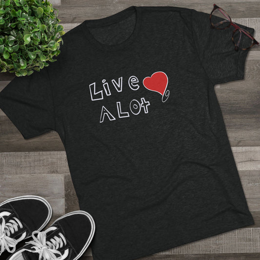 Live A Lot – Heart Edition Tee (Multiple Color Options)