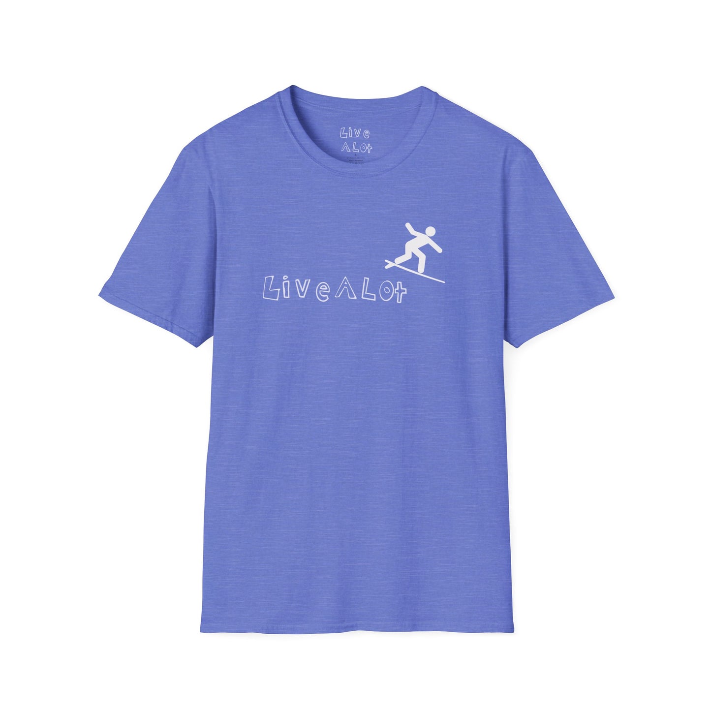 Live A Lot - Surfer Tee — Front & Back Print (Multiple Color Options)