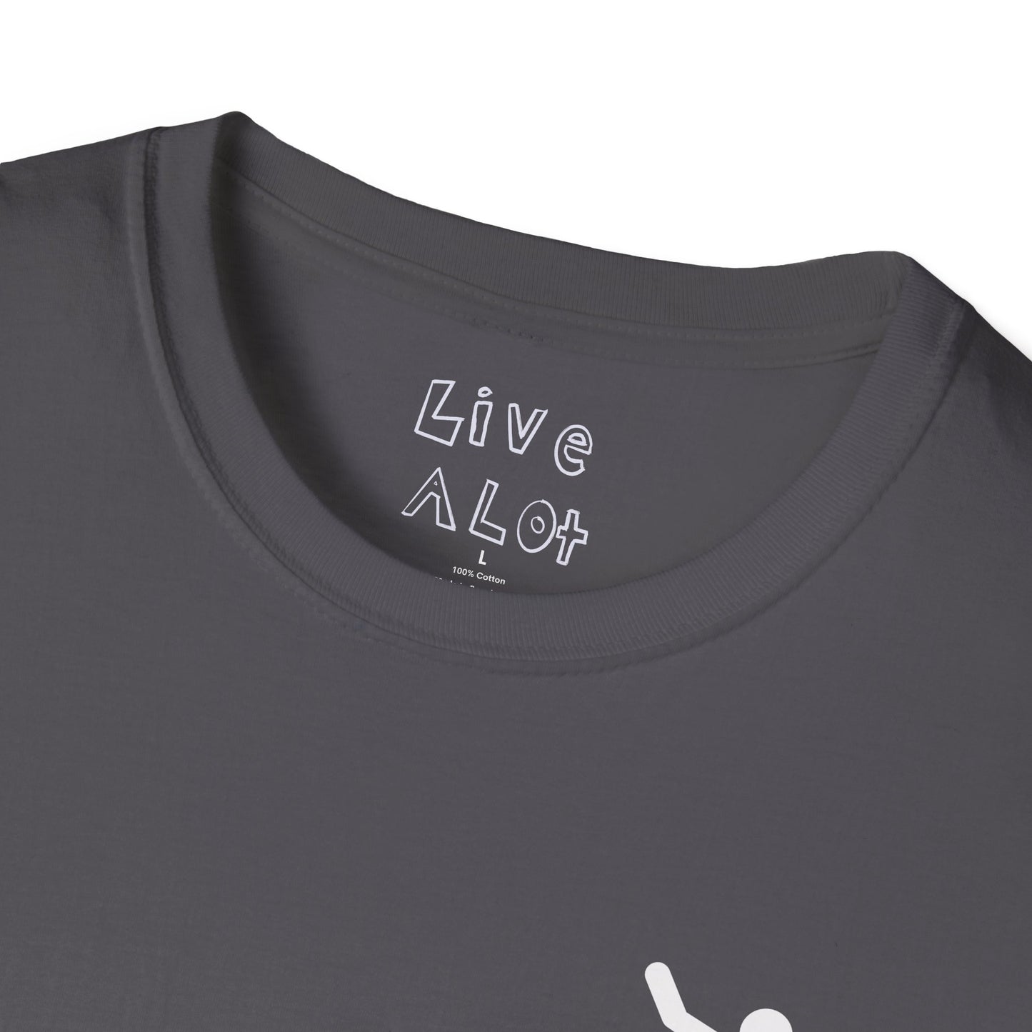 Live A Lot - Surfer Tee — Front & Back Print (Multiple Color Options)