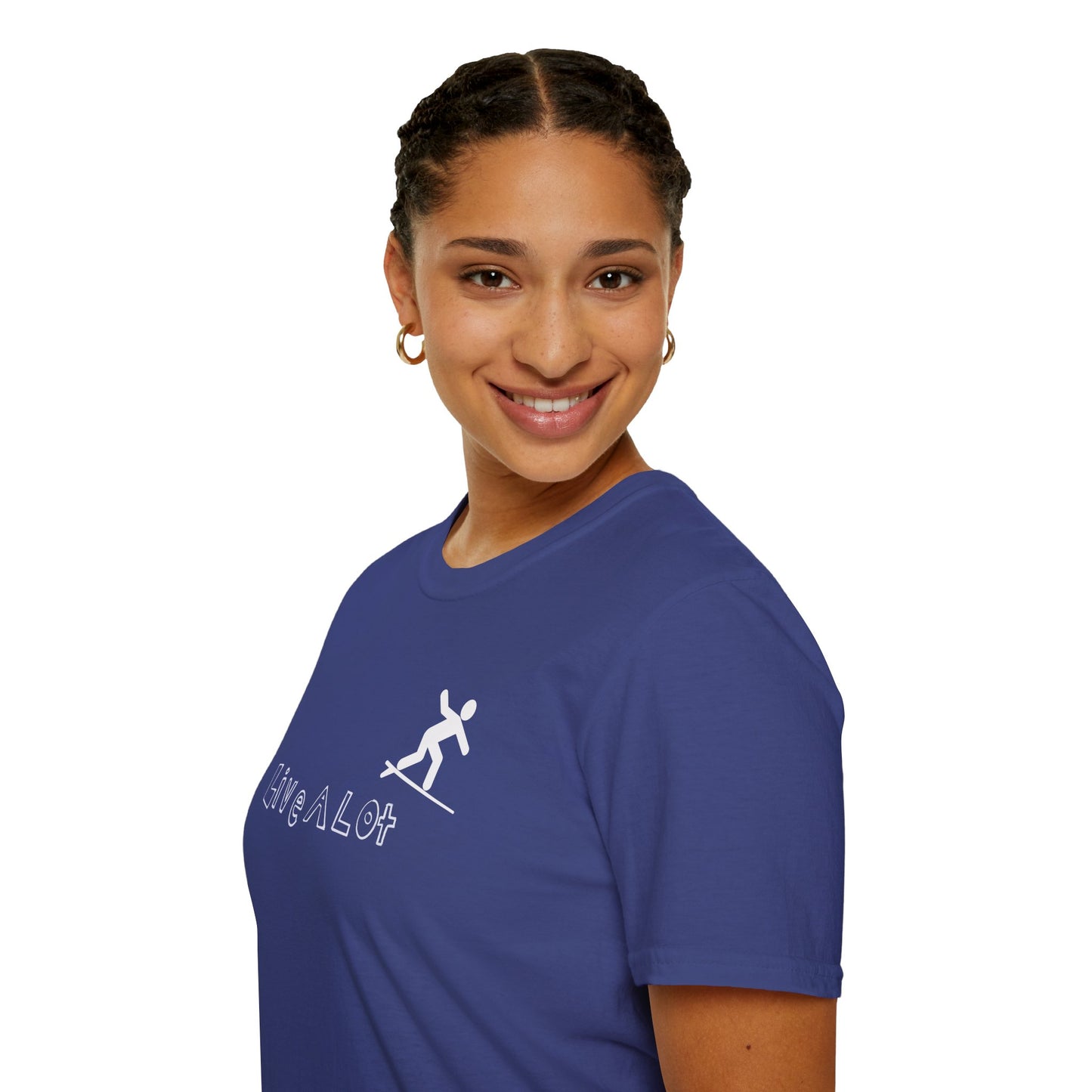 Live A Lot - Surfer Tee — Front & Back Print (Multiple Color Options)