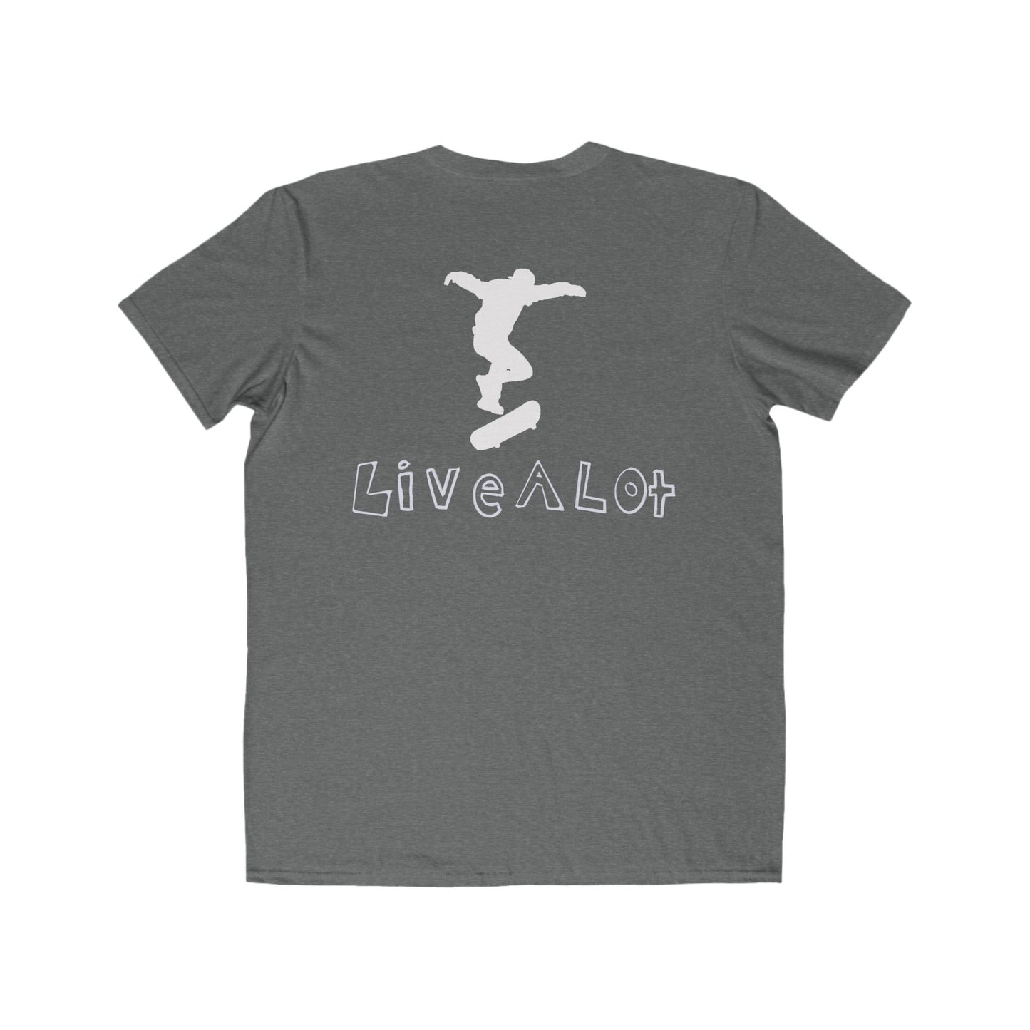 Live A Lot - Classic Cotton Tee — Skateboard Edition (Multiple Color Options)