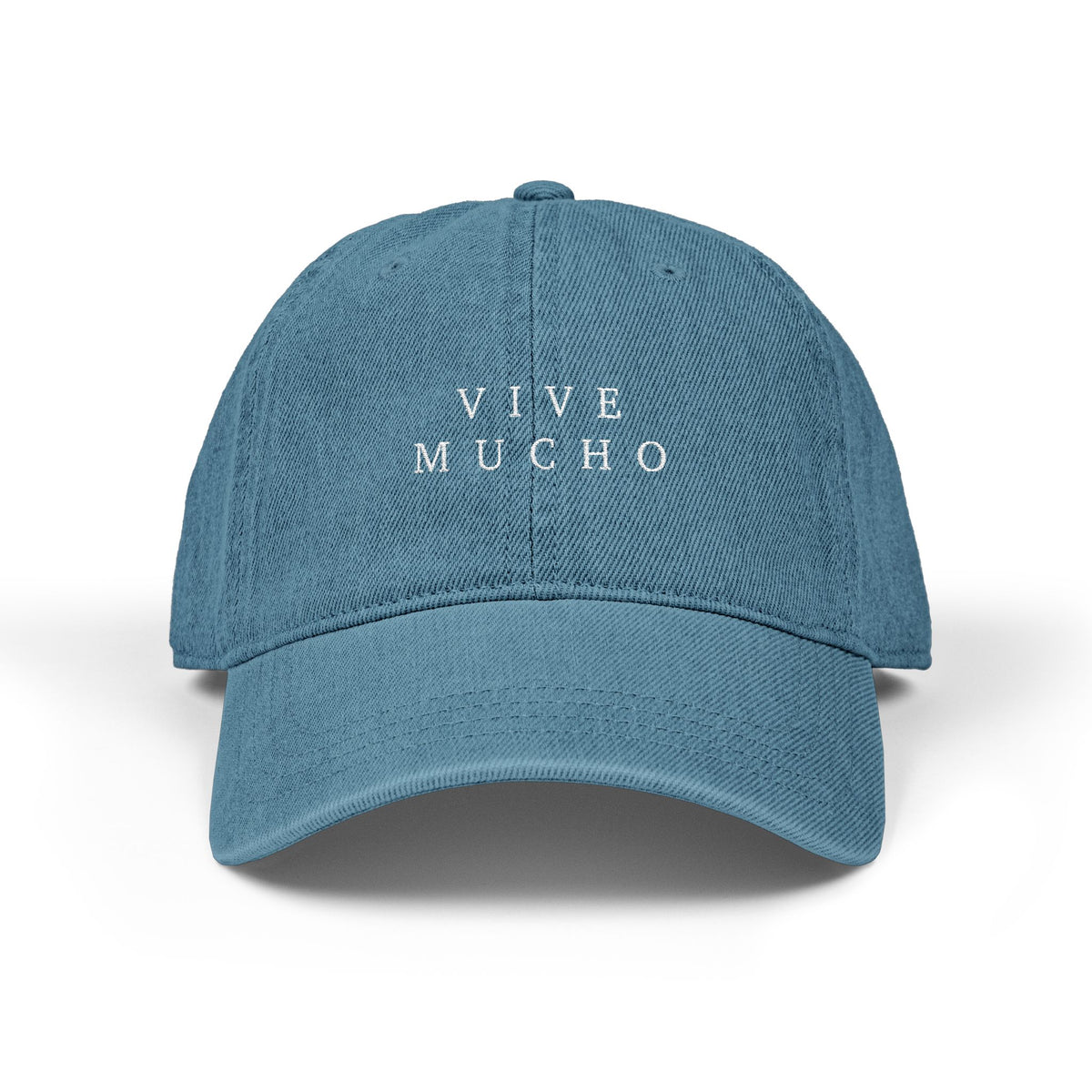 Denim Dad Hat - VIVE MUCHO™ (Live A Lot)