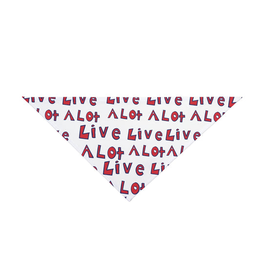 LIVE A LOT - Dog Bandana – A Little Accessory with Big Personality