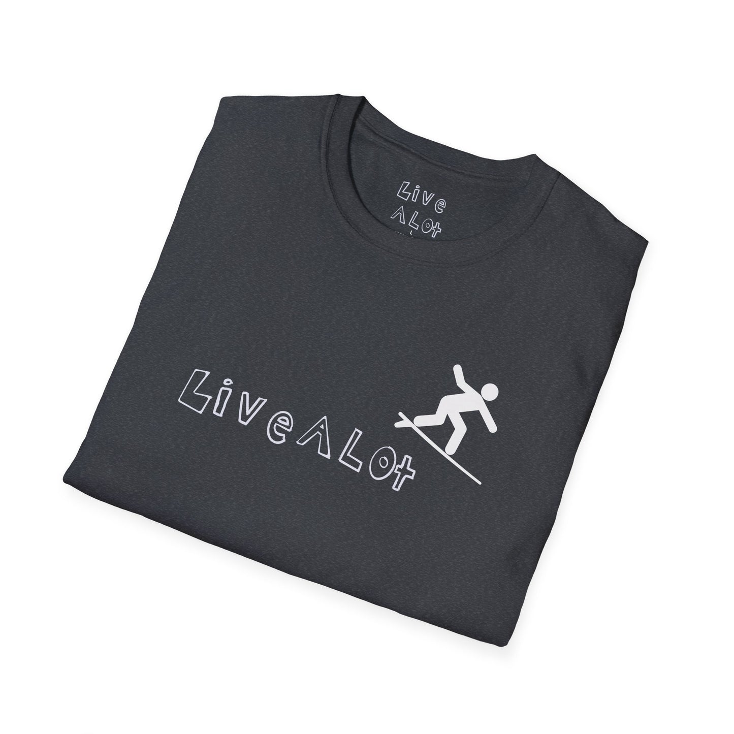 Live A Lot - Surfer Tee — Front & Back Print (Multiple Color Options)