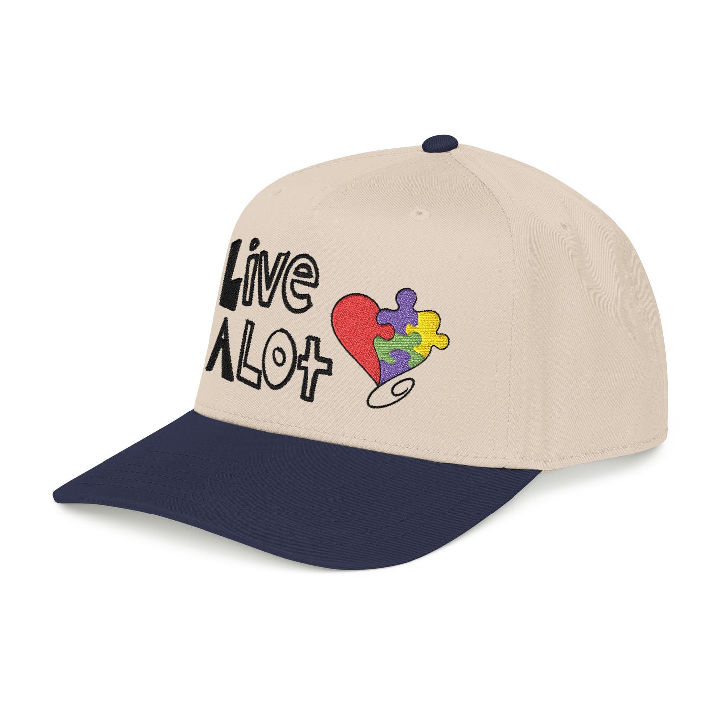 Live A Lot - Autism Awareness Snapback Hat
