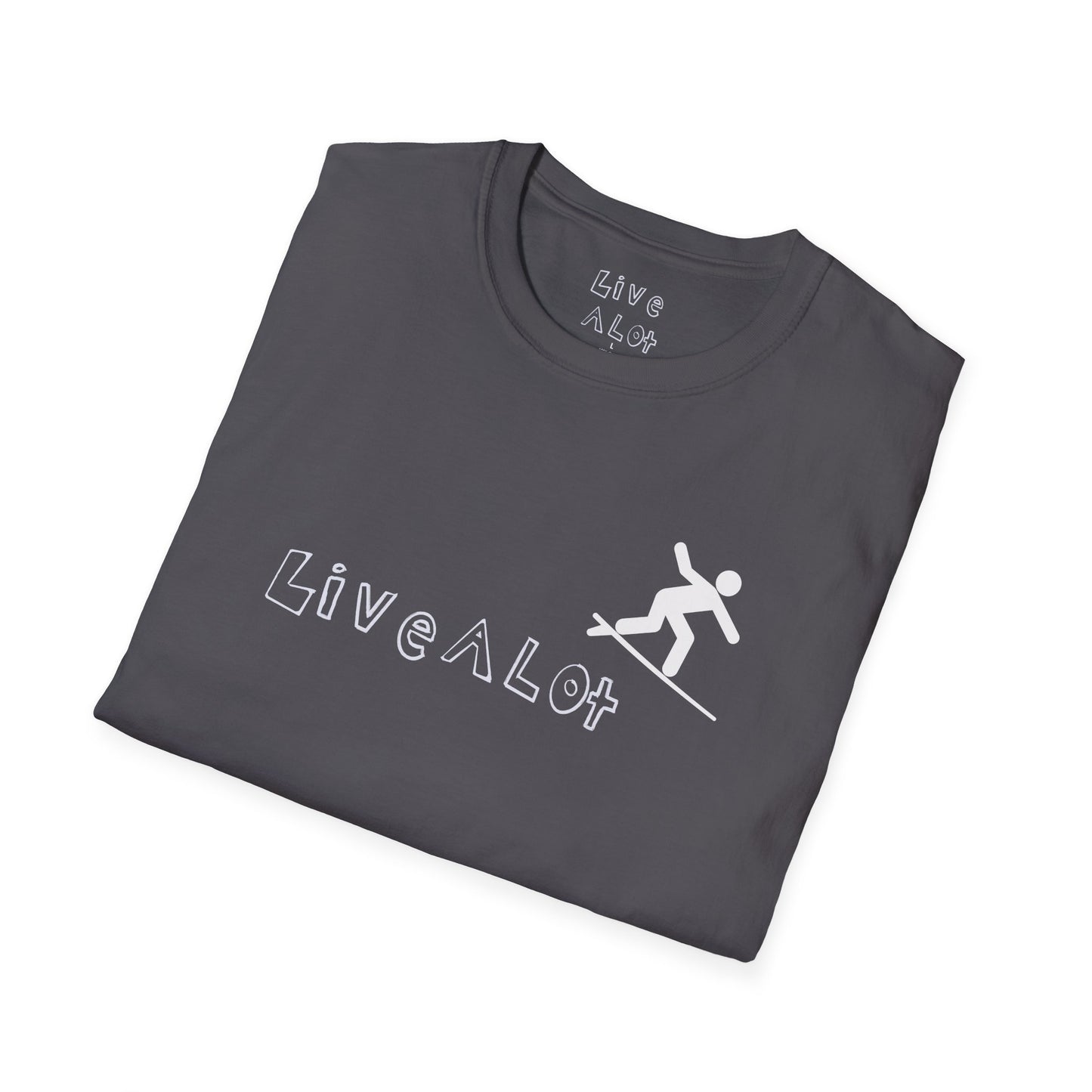 Live A Lot - Surfer Tee — Front & Back Print (Multiple Color Options)