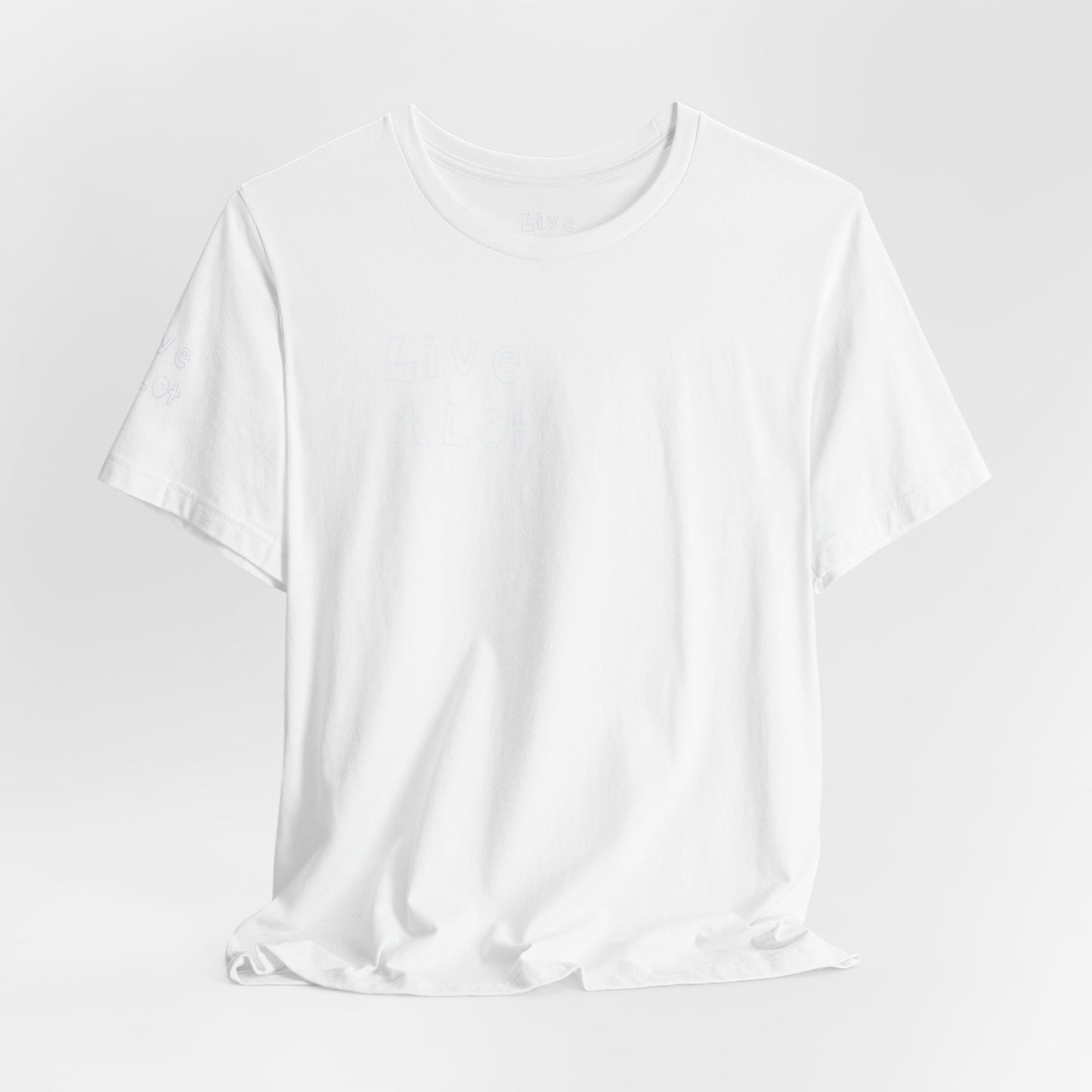 Live A Lot – Single Line Surfer Tee (Bella+Canvas 3001)