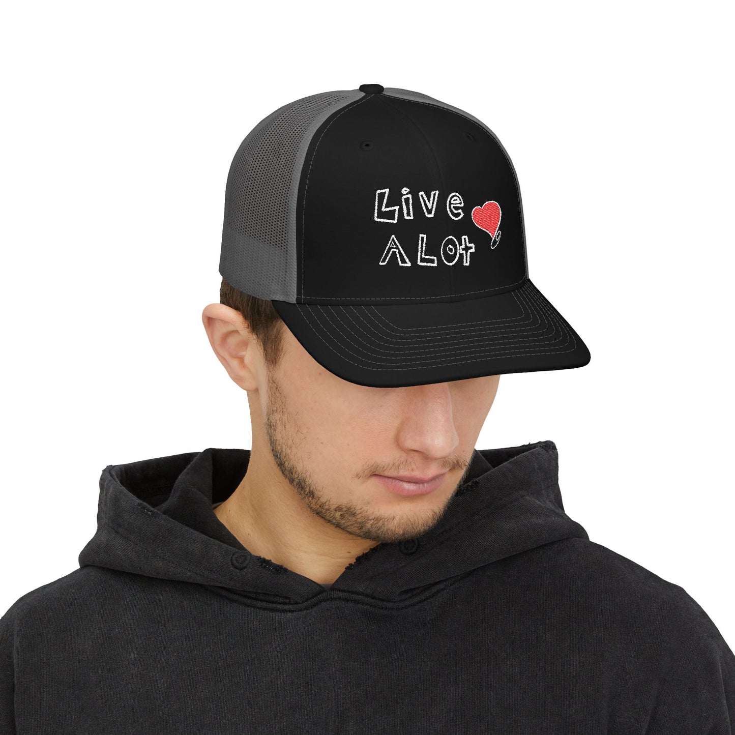 Live A Lot: Heart Trucker Hat