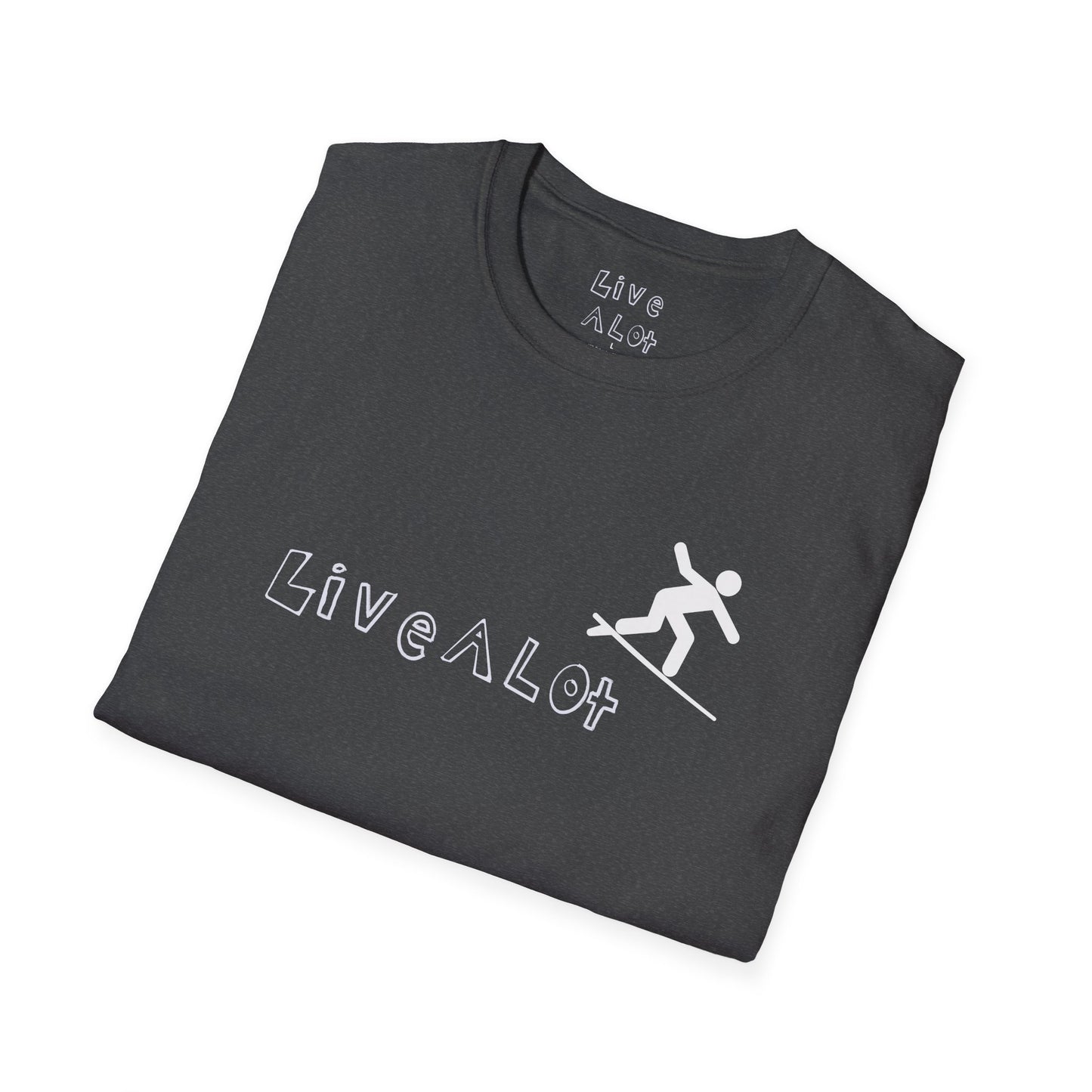 Live A Lot - Surfer Tee — Front & Back Print (Multiple Color Options)