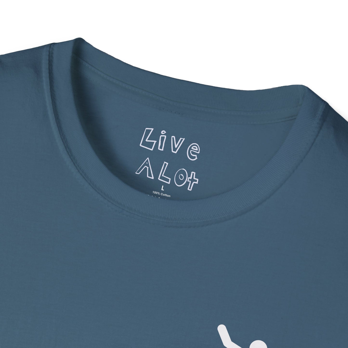 Live A Lot - Surfer Tee — Front & Back Print (Multiple Color Options)